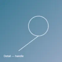 Handle knurling close-up